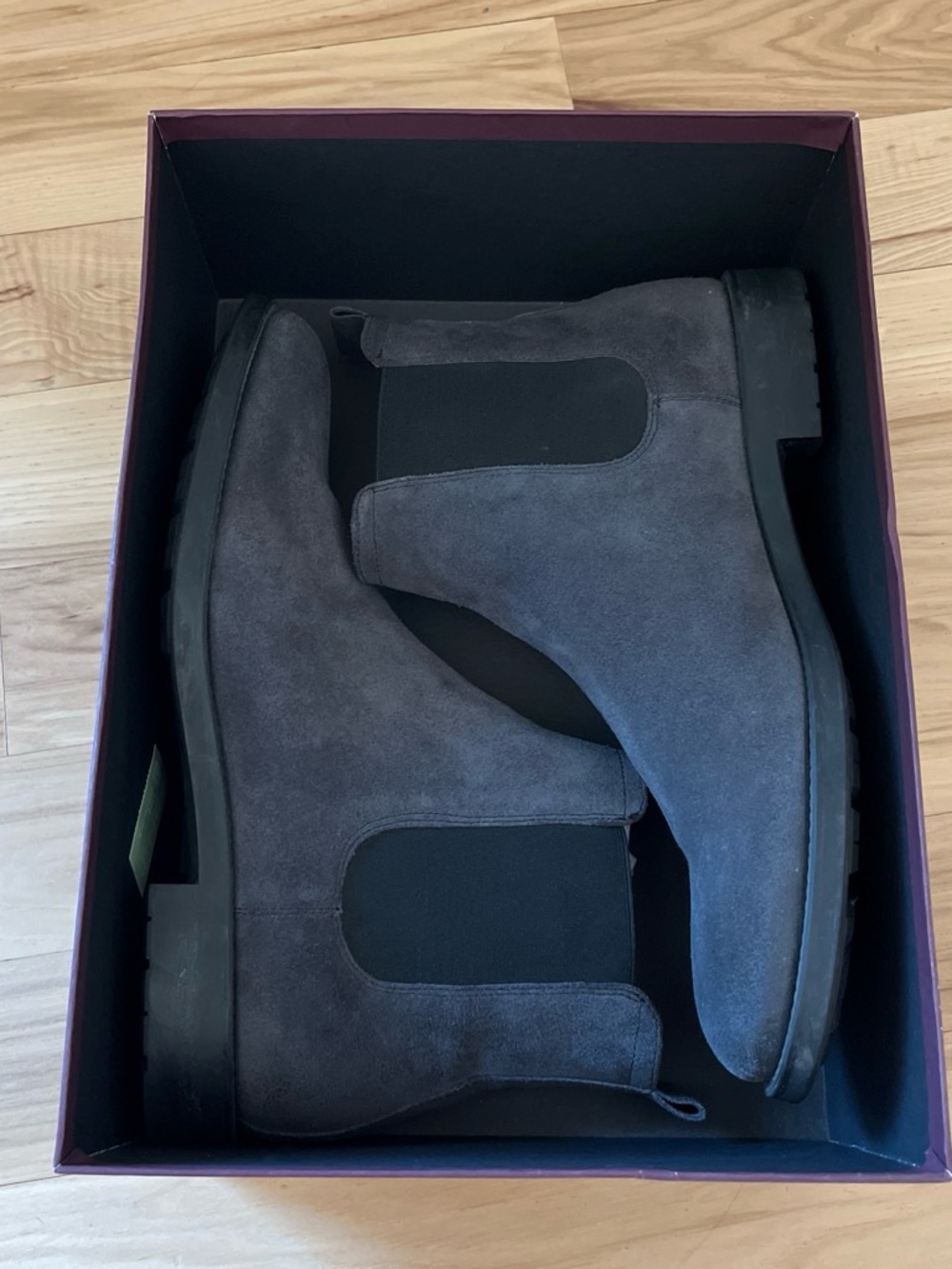 Vintage Bruno Magli Men's Gray Suede Chelsea Boots
